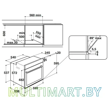 Электрический духовой шкаф Hotpoint-Ariston FI7 861 SH BL HA картинка 3